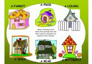 English Worksheet: Help Them Find Home