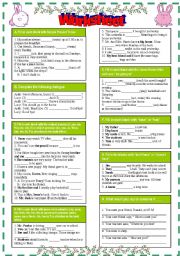 English Worksheet: Test your grammar