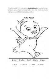 English worksheet: COLOURS AND NUMBERS