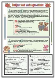 Subject and verb agreement