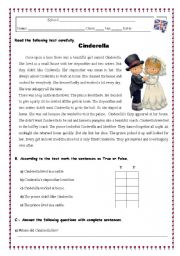 English Worksheet: CINDERELLA