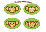 Monkey Cards (Add your own text) Use them with my monkey gameboard.