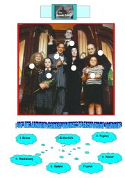 English Worksheet: The Addams Family