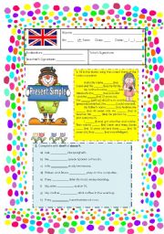 English Worksheet: Present Simple