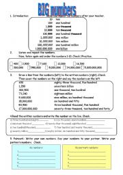 Big Numbers Lesson Plan w/Fun Quiz