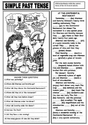 English Worksheet: SIMPLE PAST TENSE