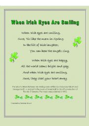 When Irish Eyes are Smiling