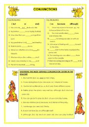 English Worksheet: CONJUNCTIONS