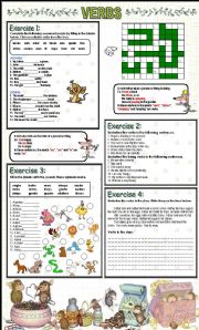 English Worksheet: Verb tenses