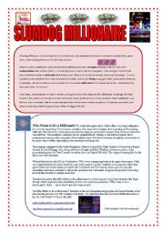 SLUMDOG MILLIONAIRE: READING & VOCABULARY (2 PAGES + ANSWERS)