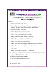 PHOTO SCAVENGER HUNT