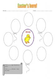English Worksheet: Easter time