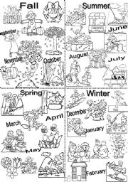 Seasons chart, BW version