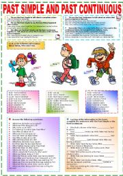 English Worksheet: PAST SIMPLE AND PAST CONTINUOUS