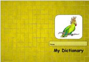 English worksheet: A Dictionary Template