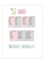 English worksheet: verb be