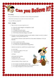 English Worksheet: The Worlds Biggest Liar (Activities about the article) With Answer key!