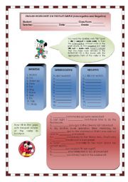 English Worksheet: THE PAST SIMPLE (interrogative & negative)