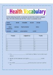 Health Vocabulary