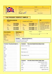 English Worksheet: The present perfect simple tense