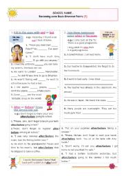 English Worksheet: Reviewing Basic Grammar Points series (5)  - Basic linking words: and or but;/ because or when/ after or before / because or because of / both (of) / not only...but also 