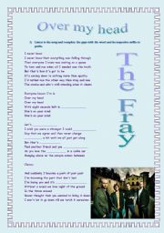 English Worksheet: The Fray - Over my head