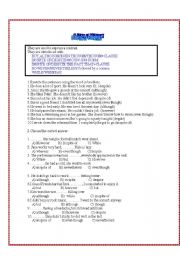 English Worksheet: Clauses of contrast