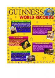 English Worksheet: Guinness World Records - Part 1