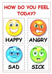 English Worksheet: Feelings Chart