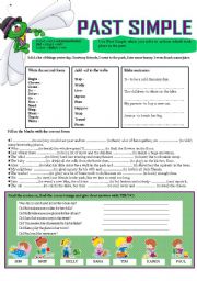 English Worksheet: PAST SIMPLE