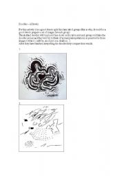 English Worksheet: Interpreting abstract images, doodles