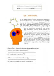 English Worksheet: Test - Inventors (3 pages)