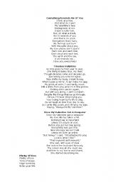 English Worksheet: poem