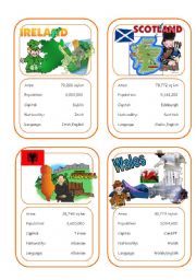 English Worksheet: Country cards 4