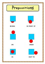 English worksheet: Elemental prepositions