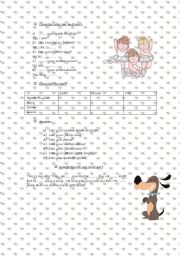 English worksheet: CAN/ CANT