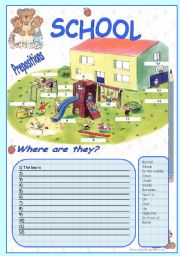 English Worksheet: prepositions