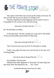 English Worksheet: THE BRAVE PIRATE