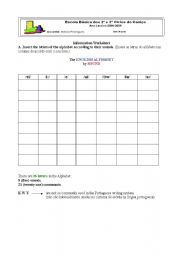 English worksheet: The English Alphabet by sound