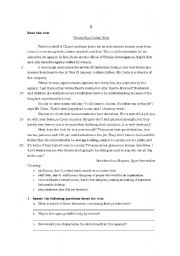 English Worksheet: placement test