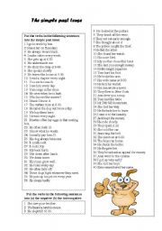 English Worksheet: past simple