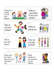 Friendship conversation cards