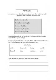 English worksheet: Adverbs worksheet