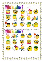 English Worksheet: WHOS WHO ? face pairwork !!!!!!!!!!!!!!!!!!!!!!!!!!!!!!!!!!!!!!!!! # 2