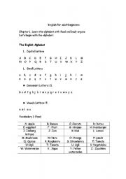 English worksheet: The english alphabet
