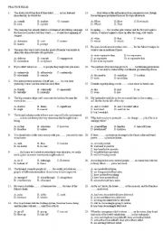 English Worksheet: practise exam yds