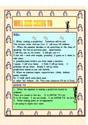 WILL AND GOING TO 