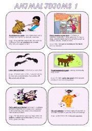 English Worksheet: Animal idioms 1