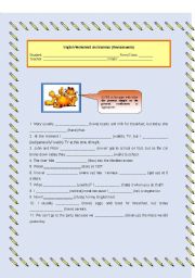 English Worksheet: Revison work (present tenses, genitive, comparative and superlative)