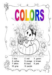 English Worksheet: Colors